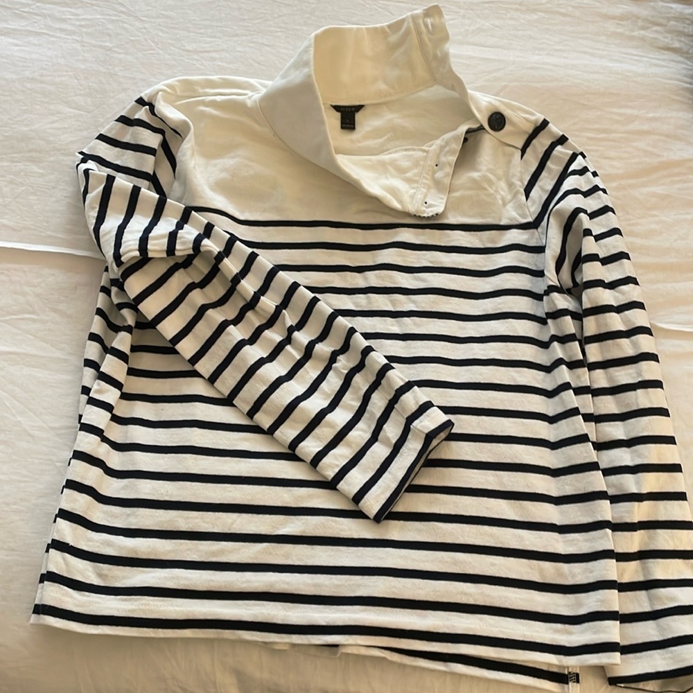 Striped cotton jcrew sweater